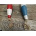 Decorative Wood Buoy Float with Rope ~ Choose Red or Blue Nautical Coastal Decor   362401186731